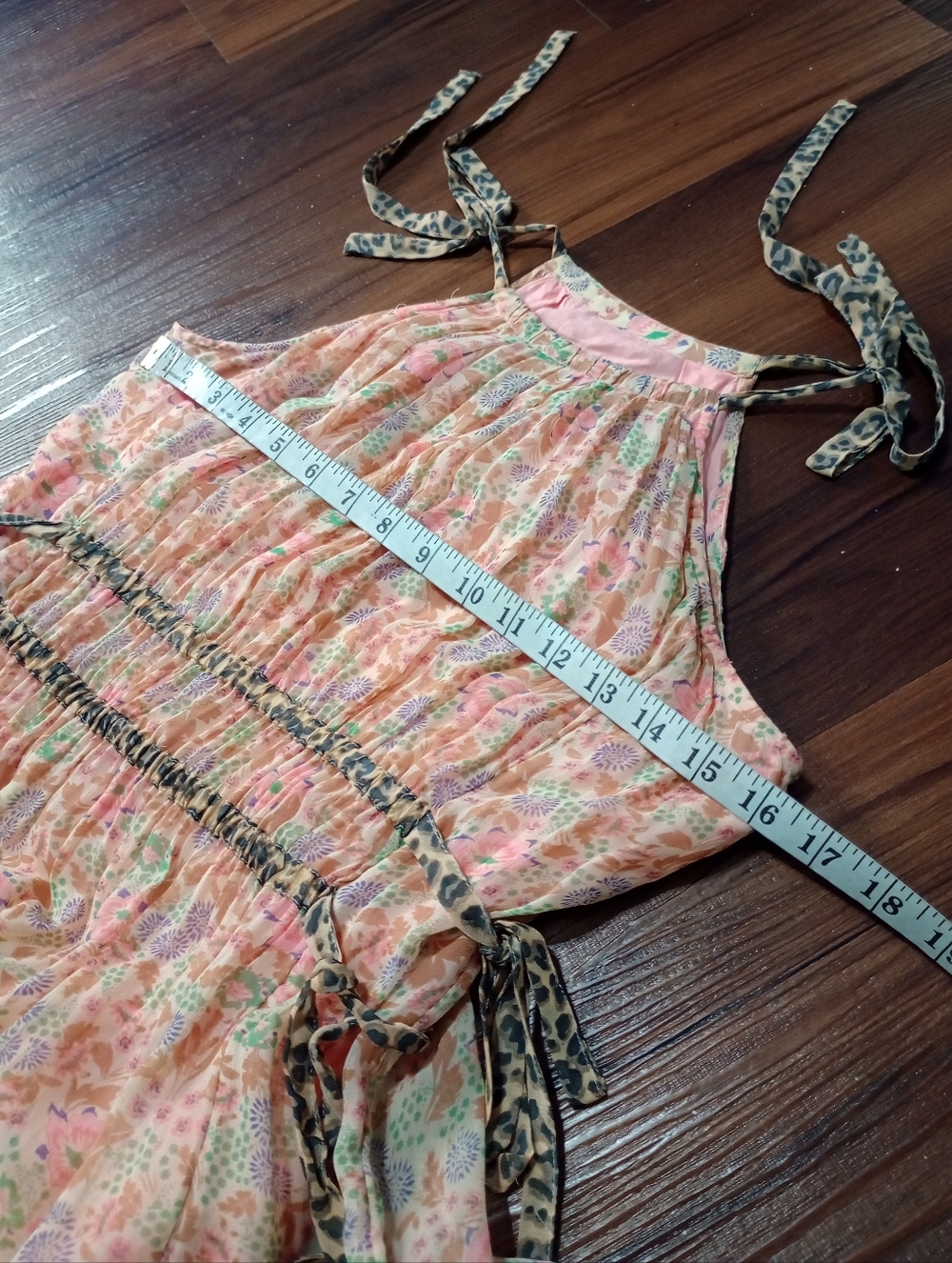 Anthropologie Maeve Clementina Halter Boho Maxi Dress Feminine Floral - Picture 10 of 13
